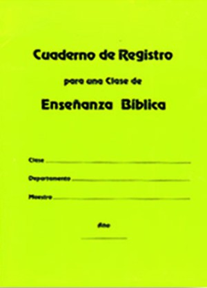 Cuanderno de registro para una clase de enseñanza bíblica